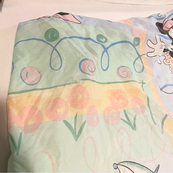 Vintage Minnie Mouse Pastel Print Fitted Double Bed Sheet - Picture 10 of 16